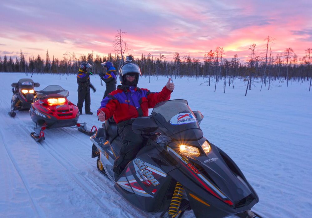 Motorschlittentour - ruf Rundreise Finnland Noch ein Highlight - Die Motorschlittentour!