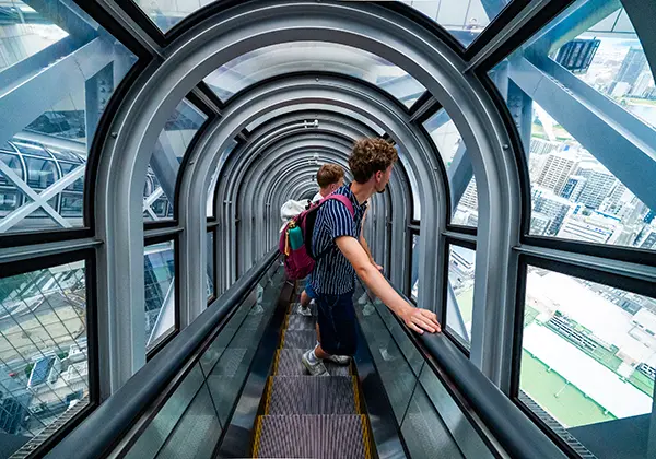 Fahrt zum Aussichtspunkt