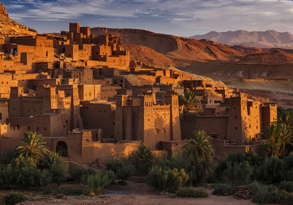 Marokko Rundreise - Aït-Ben-Haddou. Aït-Ben-Haddou - Der Ortskern dieser alten Stadt gehört zum UNESCO Weltkulturerbe.