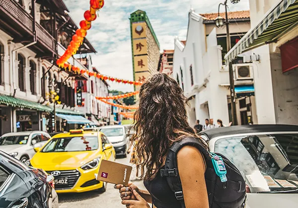 In den Straßen von Bangkok in Thailand