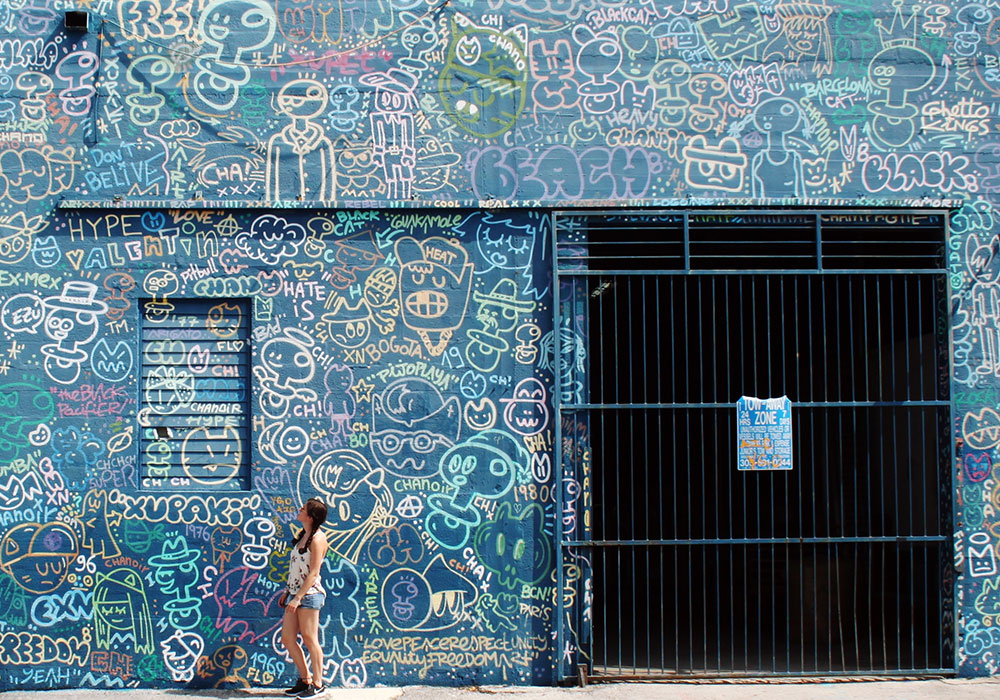 Rundreise Florida Der Wynwood Arts District in Miami ist bekannt für einzigartige Streetart.