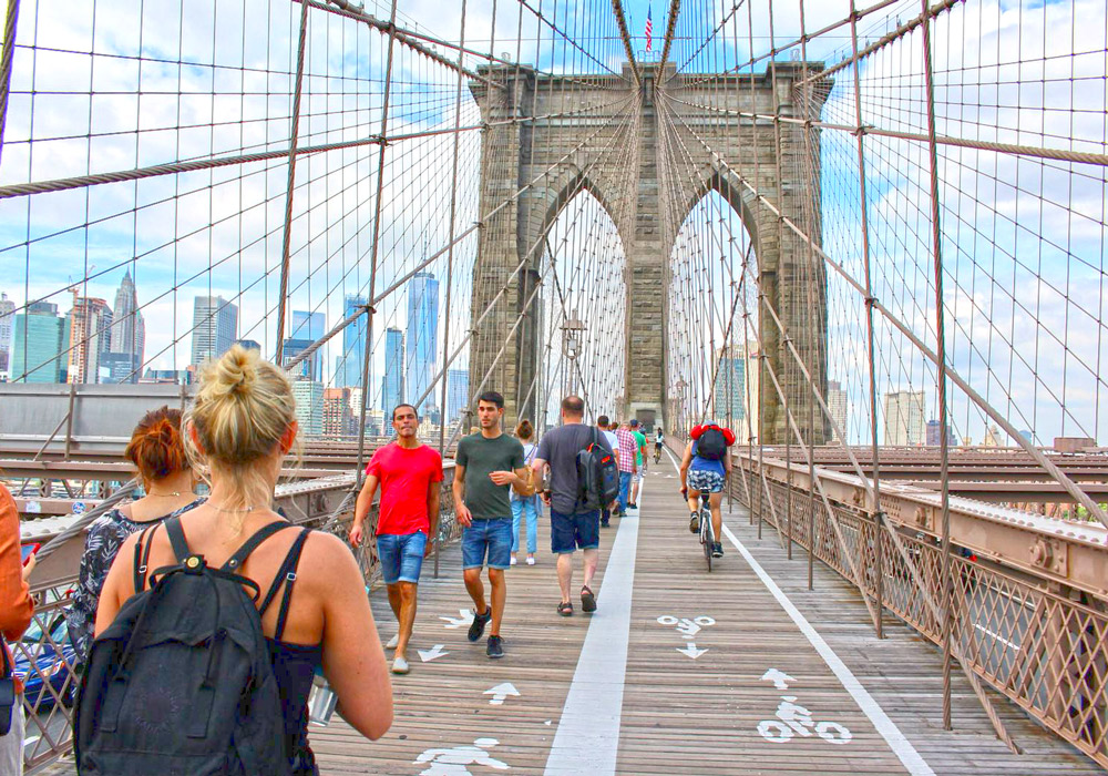 Western Passage - New York Brooklyn Bridge, New York City.