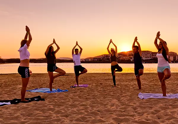 Yoga am Strand