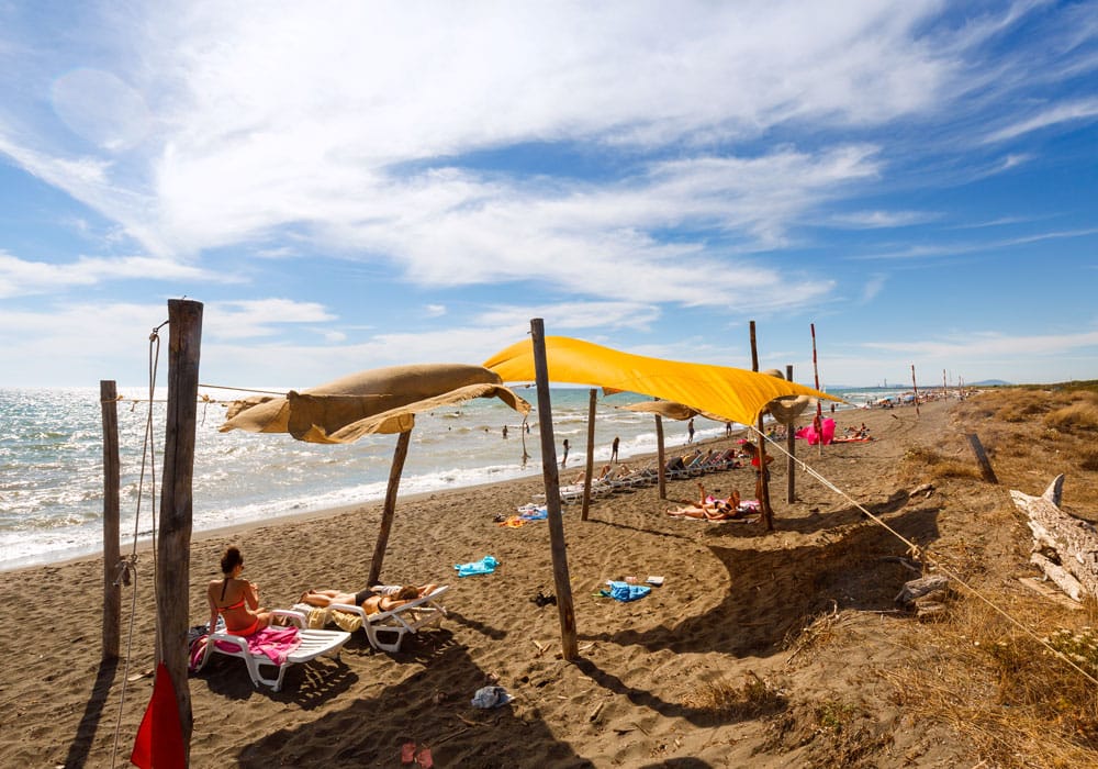 Friendsclub - Strand Ein langer Sandstrand direkt vor der Tür.