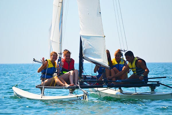 Catamaran Segeln in Italien