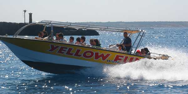 Powerboat Ausflug Powerboatfahrt zu den Buchten Maltas