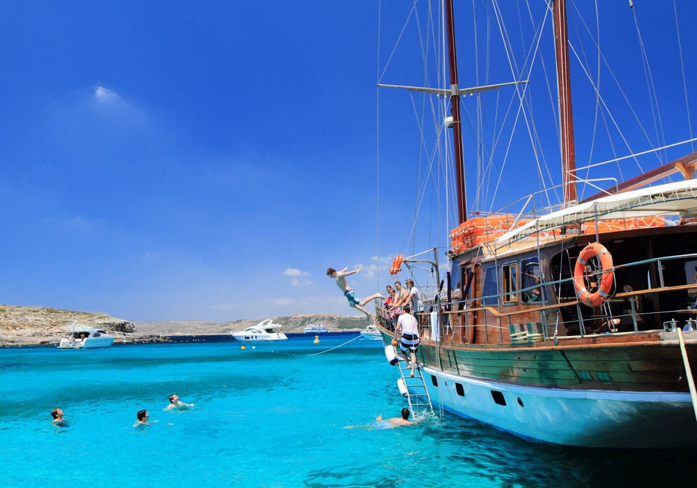 Malta, Bugibba - Bootsausflug So klares Wasser hast du noch nie gesehen…