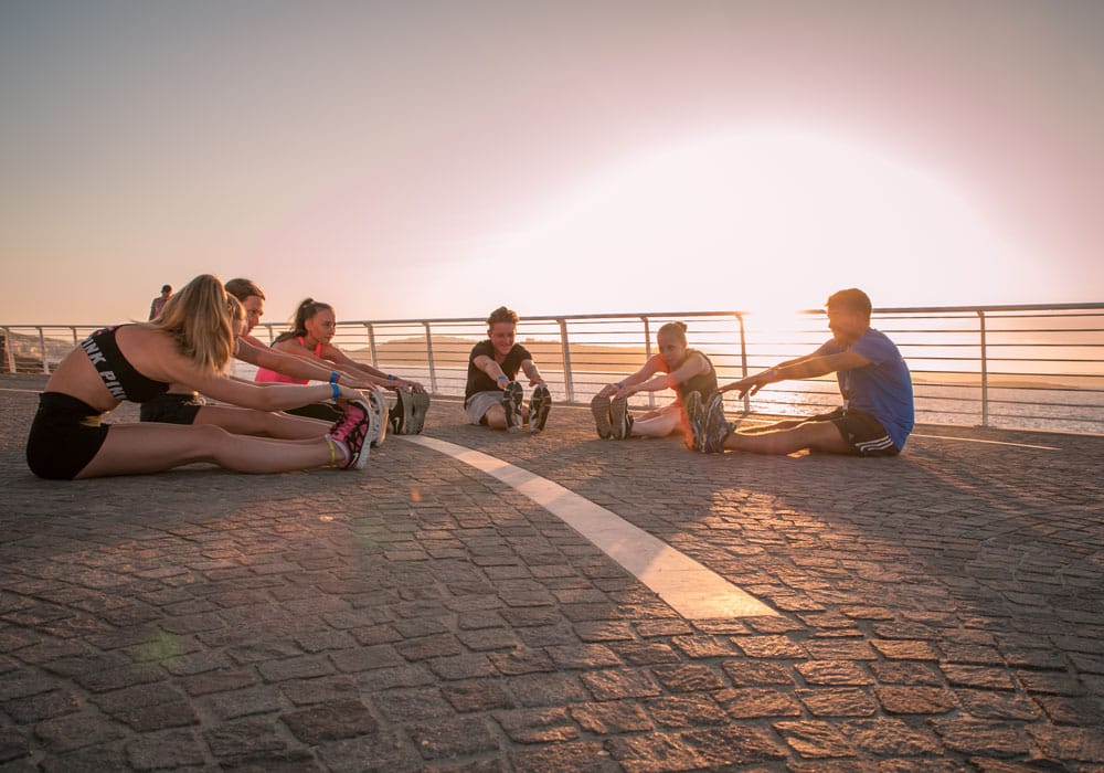 Malta, Bugibba - Sport auf der Promenade Morgens oder abends wird es sportlich – wenn du willst.