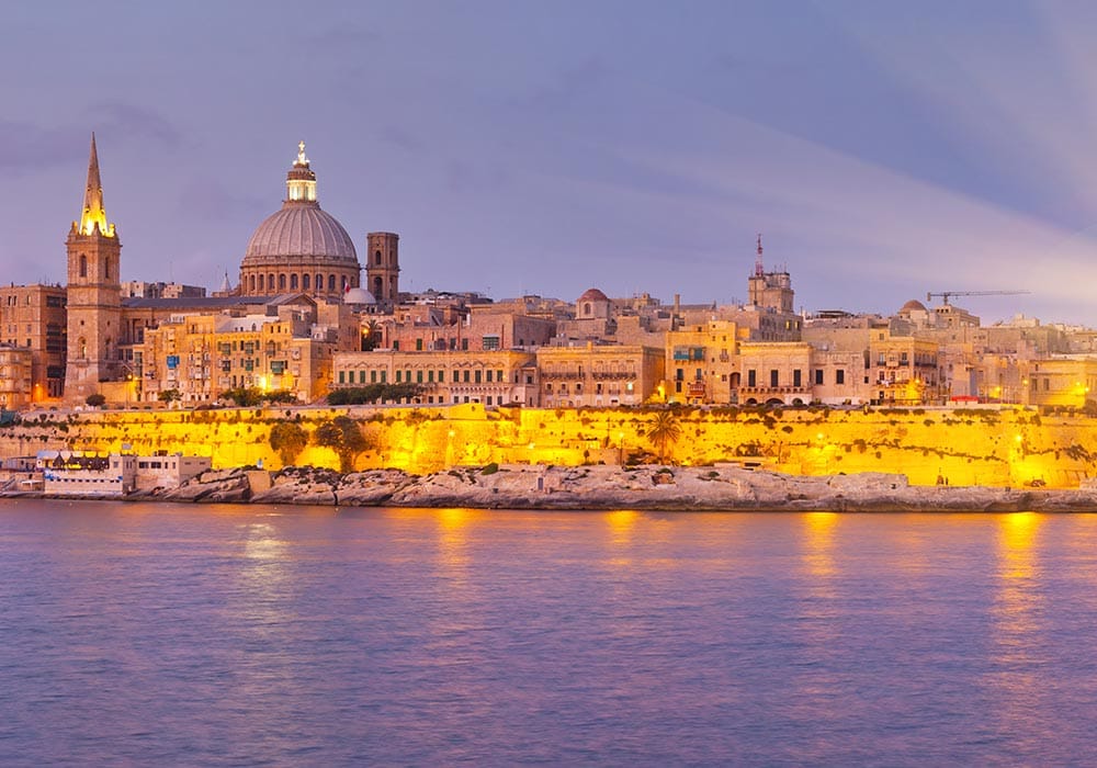 Malta - Sonnenuntergang in Valetta Hast du schon einmal so einen Sonnenuntergang gesehen?!