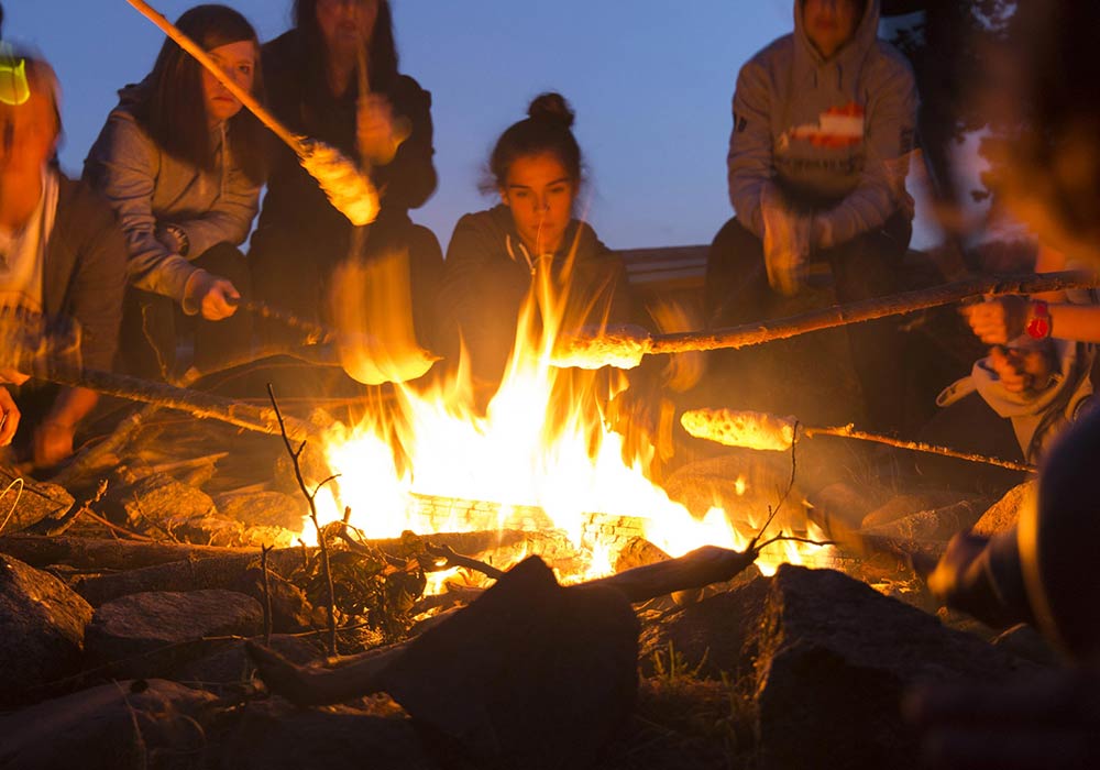 Skagersbrunn - Lagerfeuer Jeden Abend am Lagerfeuer kochen und in den Sternenhimmel schauen