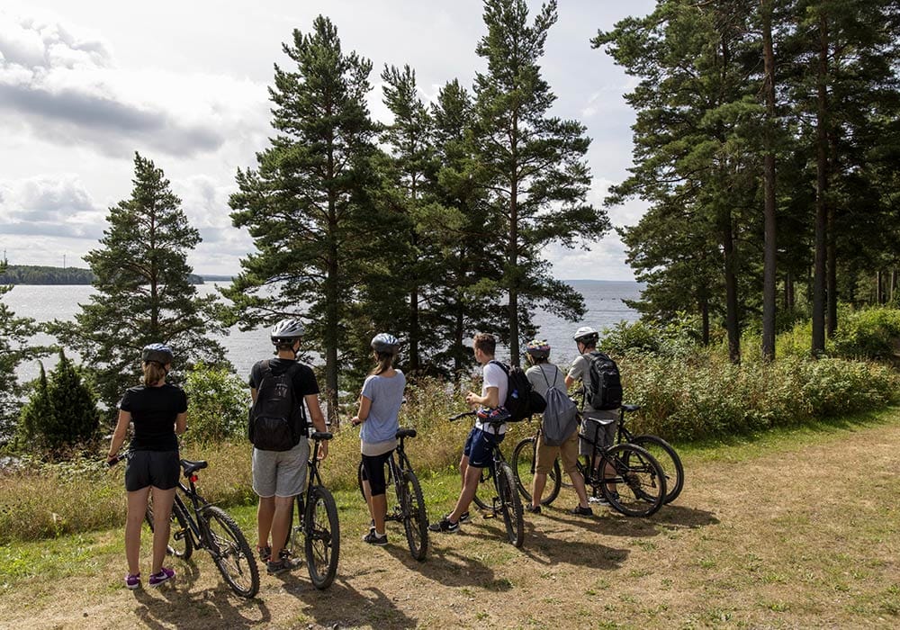 Skagersbrunn - Mountainbiketouren Mountainbiketouren durch den umliegenden Wald