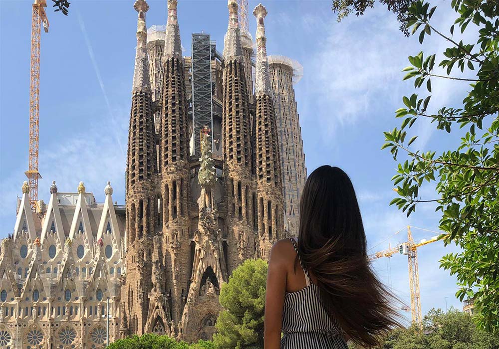 Barcelona - Sagrada Familia Die Sagrada Família ist das Wahrzeichen von Barcelona.