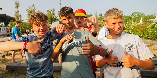 Freunde am Abreisetag im Nordseecamp von ruf Jugendreisen