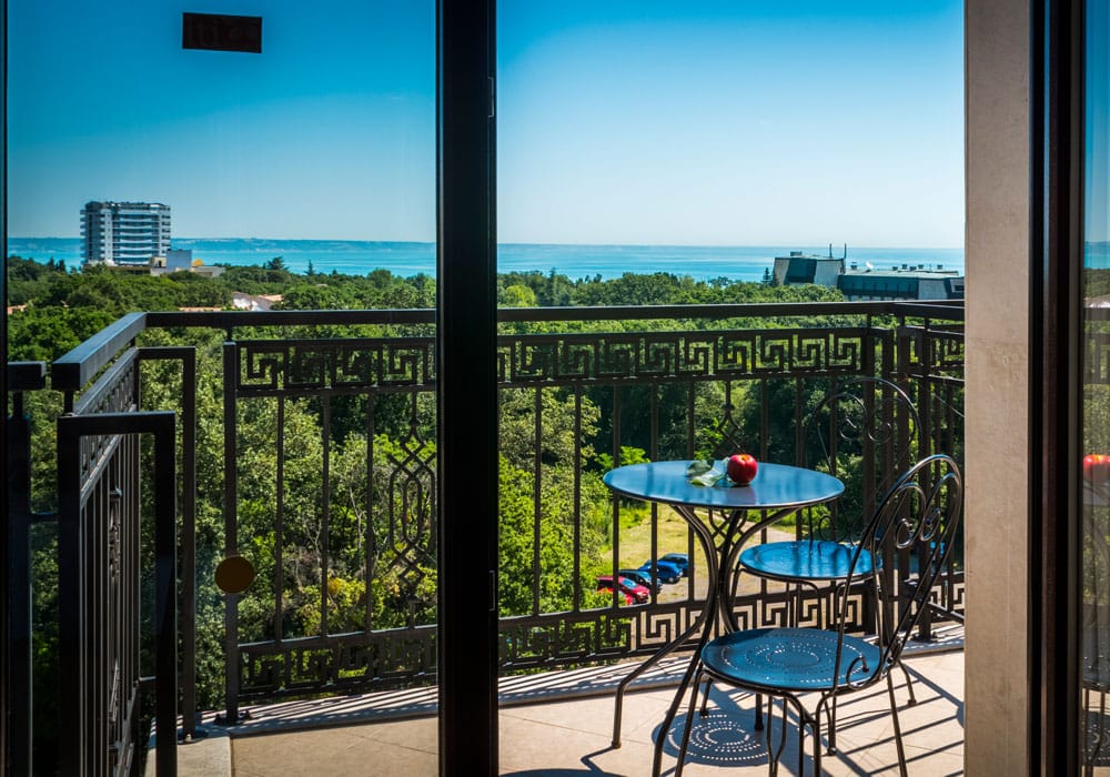 Goldstrand - Hotel Golden Sands Super Aussicht vom Balkon.