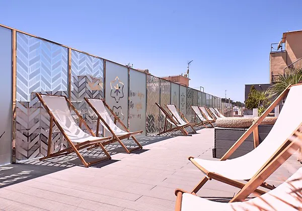 Chillout Bereich auf der Dachterrasse