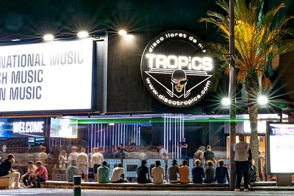 Disco Tropics Lloret de Mar Der Club Tropics in Lloret de Mar in Spanien
