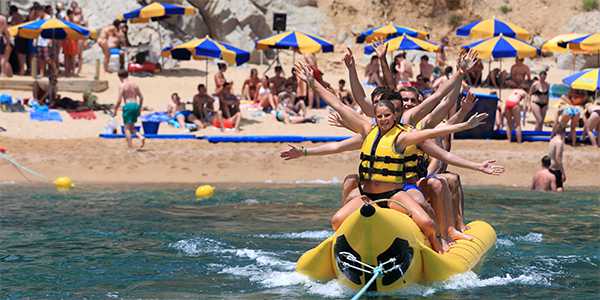 Partybeach Wasseraction beim Partybeach
