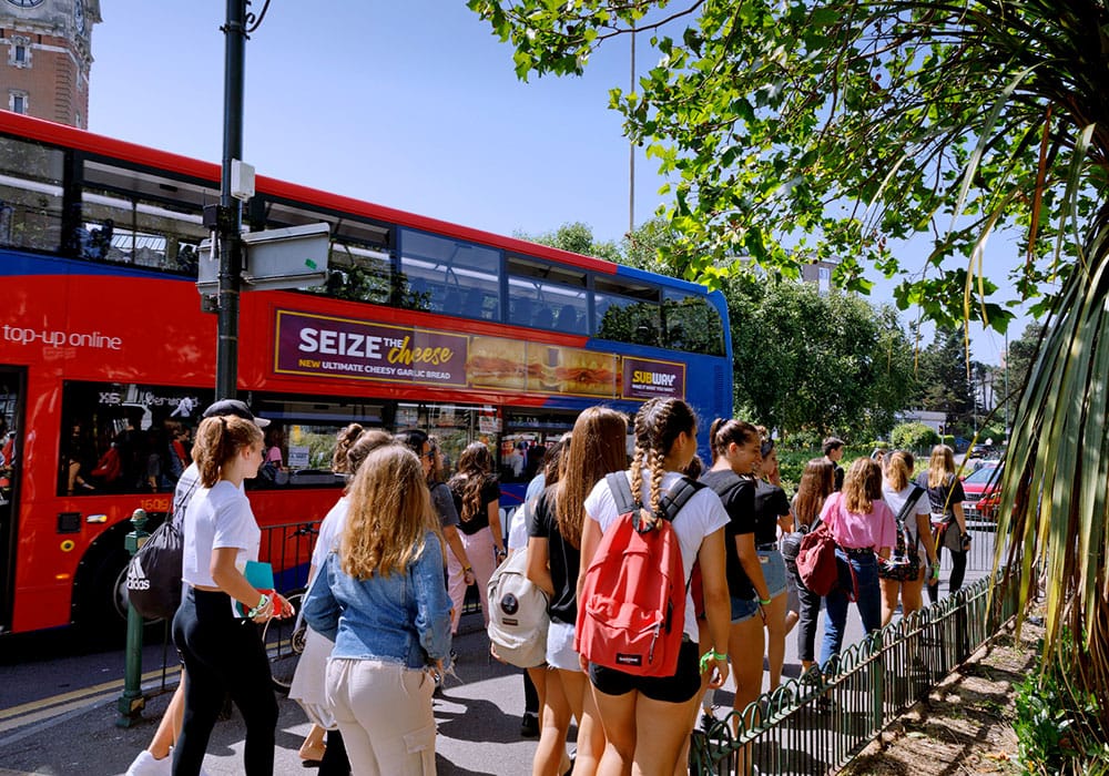 Bournemouth - Ausflug nach London Der Klassiker: die roten Telefonzellen.