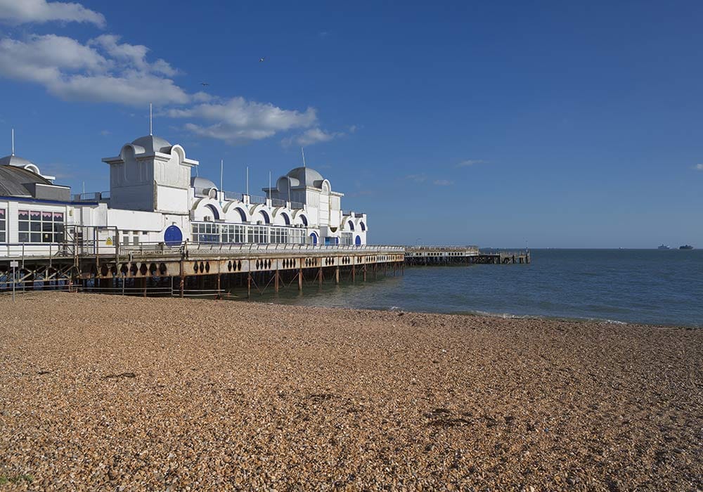 Portsmouth Der Pier von Portsmouth.