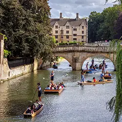 Bootsfahrt in Cambridge