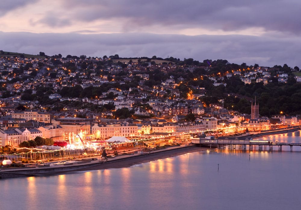 Teignmouth Auch abends ist es in Teignmouth sehr gemütlich.